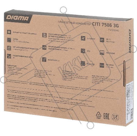 Планшет Digma CITI 7586 3G MT8321 (1.3) 4C/RAM1Gb/ROM16Gb 7