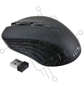 Мышь Oklick 545MW черный/черный оптическая (1600dpi) беспроводная USB (4but)