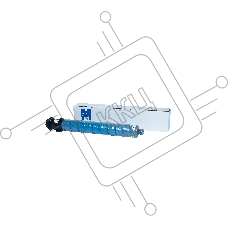 КартриджNVP совместимый NV-MPC3503 Cyan для Ricoh Aficio-MPC3003/MPC3004/MPC3503/MPC3504 (18000k)