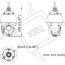 Камера видеонаблюдения IP HiWatch DS-I225(D) 4.8-120мм цв. корп.:белый