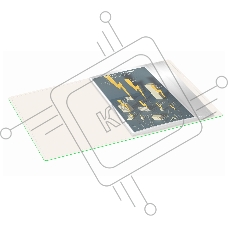 Папка с 20 прозрачными вкладками Бюрократ Double Neon DNE07V20LETT A4, пластик, 0.7мм, салатовый