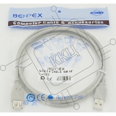 Кабель USB 2.0 Am-Af удлинитель 1.8м