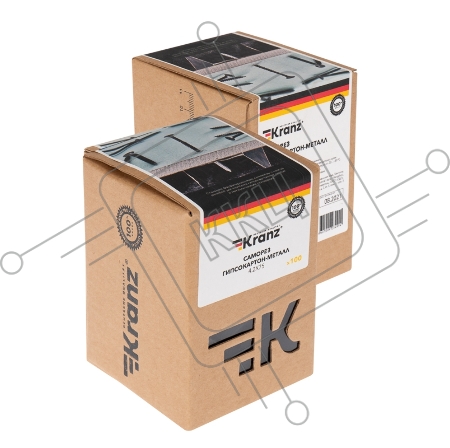 Саморез гипсокартон-металл KRANZ 4.2х75, упаковка поставщика ( 2 000 шт. )