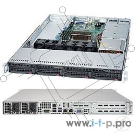 Платформа SuperMicro 5019S-WR no CPU(1) E3-1200v5/6thGenCorei3/ no memory(4)/ on board RAID 0/1/5/10/no HDD(4)LFF/ 2xGE/ 2xPCIEx8,1xPCIEx4,1xM.2 connector/ 2Rx500W