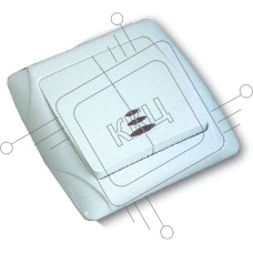 Выключатель 2-кл. СП Маргарита 10А IP20 с индик. бел. Universal М0123