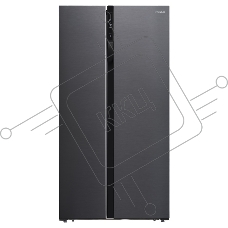 Холодильник Hyundai CS5003F черная сталь двухкамерный Side by Side 331/165л морозилка сбоку