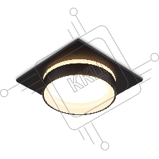Светильник Ambrella light TN6710 BK черный IP44 GX53 max 15W 105*105*45