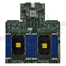 Серверная платформа Supermicro SYS-621C-TN12R (bundle6): 2U/2x LGA-4677/16x DDR5 RDIMM/12x 3.5/2.5 NVMe*/SATA/SAS*/1x SSD NVME 480GB, M.2/1x 4-Port 1GbE RJ45/2x 1200W Power (12 NVME config, Heatsink Upgrade)