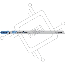Пилка для лобзика BOSCH T318BF (2.608.634.242)  металл, 132мм, шаг 1.8, BiM, 5шт LongLife
