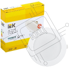 Светильник Iek LDVO0-1613-12-4000-K01 LED ДВО 1613 белый круг 12Вт 4000К IP20 {пластик. корпус, диам 145 мм}