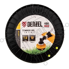 Леска для триммера круглая, 1,6мм х 408м, на DIN катушке FLEX CORD Denzel