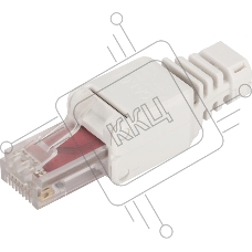 Коннектор Lanmaster LAN-TMP-U6A-WH полев.RJ45 кат.6A UTP бел. (упак.:1шт)