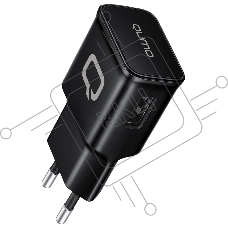 Сетевое зарядное устройство Qumo Energy (Charger 001), 1 USB, 1A, черный