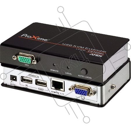 Переключатель ATEN CE700A-D(AT-G) Удлинитель, SVGA+KBD+MOUSE USB ATEN, 150 метр., HD-DB15+USB A-тип, Female, c KVM-шнуром USB 1.8м, Б.П. 220> 5.3V