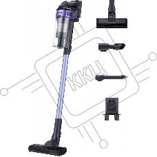 Пылесос вертикальный Samsung VS15A6031R4/EV фиолетовый/чёрный, питание от аккумулятора, 150 Вт, уборка сухая, пылесборник 0.8 л, работа от АКБ max 40 мин.