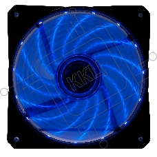 Вентилятор для корпуса Digma DFAN-LED-BLUE черный, 120 мм, 1200 об/мин, 23 дБ, 4 pin