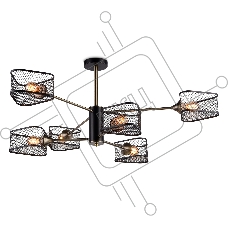 Светильник Ambrella light TR80172/6 SB/BK бронза/черный E27/6 max 40W D950*375