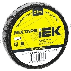 Изолента Х/Б 19мм 21м MIXTAPE 5 IEK UIZ20-19-21-K02
