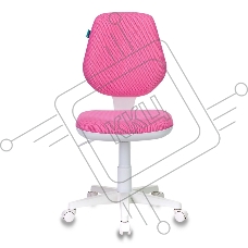 Кресло детское Бюрократ CH-W213/TW-13A розовый TW-13A (пластик белый)