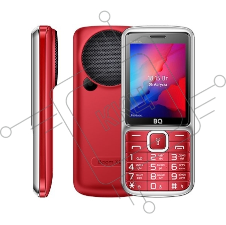 Мобильный телефон BQ 2810 BOOM XL Red. MTK 6261D, 1, 208MHZ, 32 MB, 32 MB, 2G GSM 900/1800 мГц, Bluetooth Версия 2.1 Экран: 2.8 