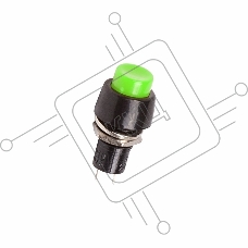 Выключатель-кнопка  250V 1А (2с) ON-OFF  зеленая  Micro  REXANT
