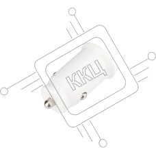 Автозарядка в прикуриватель Rexant АЗУ USB-A+USB-C, 2.4 A белый