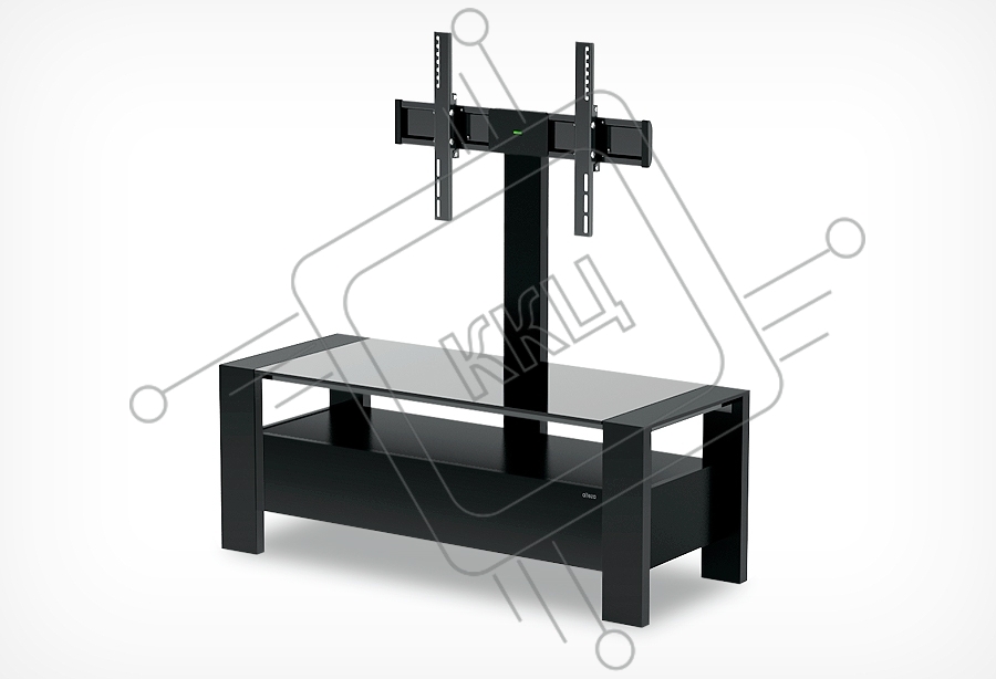 Стол Holder TV-34110 черныймат.+черный ст.