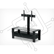 Стол Holder TV-34110 черн.мат.+черн. ст.