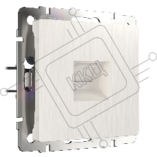 Розетка Ethernet RJ-45 (перламутровый рифленый)