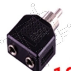 Разетвитель RCA (тюльпан) папа на 2 miniJack мама 1 канал