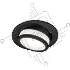 Комплект встраиваемого поворотного светильника Ambrella light XC7652081 SBK/FR черный песок/белый матовый MR16 GU5.3 (C7652, N7121)