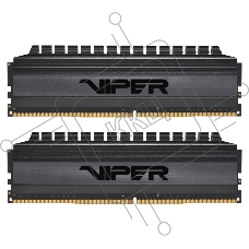 Оперативная память Patriot Viper 4 Blackout, DDR4, 8GB (2x4 GB), 3000 MHz, CL16, радиатор, черный