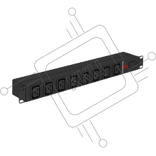 Блок распределения питания C3 Solutions SOC 230.16A1-8С19-С20 B NT345133 гор.размещ. 8xC19 16A C20