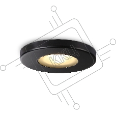Светильник Ambrella light TN1181 BK черный IP44 GU5.3 D85*34