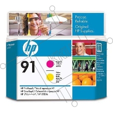Картридж струйный HP №91 C9461A пурпурный/желтый печатающая головка для HP DJ Z6100