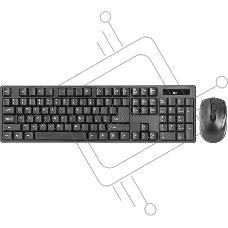 Клавиатура + мышь DEFENDER C-915 RU  Black USB 45915 {Беспроводной набор, полноразмерный}