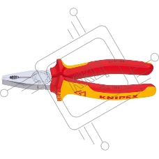 Пассатижи KNIPEX 0306180 1000V  180мм электротехнический. сталь инструментальная, закаленная