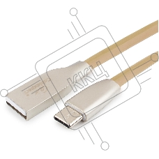 Кабель USB 2.0 Cablexpert CC-G-USBC01Gd-1M, AM/Type-C, серия Gold, длина 1м, золотой, блистер