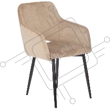 Кресло Бюрократ CH-380F латте Italia 5 на ножках металл черный