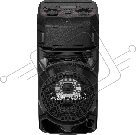 Микросистема LG ON77DK черный/CD/CDRW/DVD/DVDRW/FM/USB/BT