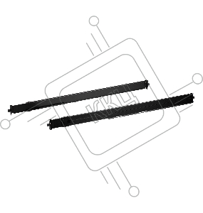 Монтажный комплект (удлиненный) для облегченной установки в стойку KVM-переключателя/консоли с ЖК-дисплеем Standard Installation 2-in-1U mounting kit