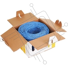Кабель информационный Lanmaster LAN-5EUTP-PT-LSZH-BL cat.5e UTP 4 пары 24AWG LSZH внутренний 305м синий