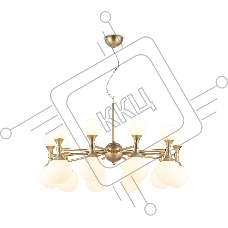 Люстра Ambrella light LH51051/20 GD/FR золото/белый матовый G9*20 max 28W D750*460