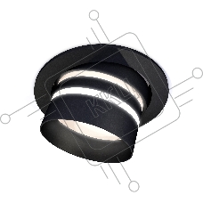 Комплект встраиваемого поворотного светильника Ambrella light XC7652082 SBK/FR черный песок/белый матовый MR16 GU5.3 (C7652, N7142)