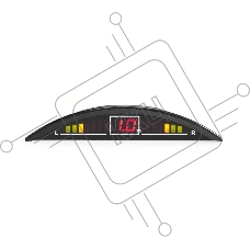 Парковочный Радар Sho-Me Y-2616N08 Black