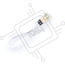 Кабель аудио Cablexpert CCAB-01-35MM-1MW, 3.5 Jack (M)/3.5 Jack (M), белый. 1м, блистер