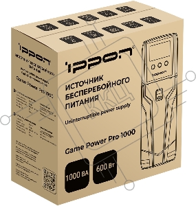 Источник бесперебойного питания Ippon Game Power Pro 1000 600Вт 1000ВА черный