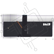 Клавиатура для ноутбука HP Envy X360 15-U000 черная без рамки с подсветкой
