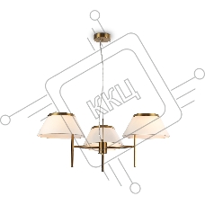 Люстра Ambrella light LH72471/3 BS/WH латунь/белый Е14/3 max 40W D800*290-1080