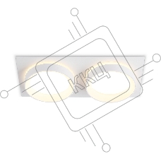 Светильник Ambrella light TN6711/2 WH белый IP44 GX53/2 max 15W 210*105*45